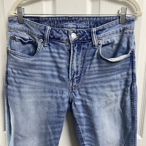 American Eagle Outfitters AirFlex+ Men's Denim Blue Jeans Stretch Size 32x30 - Picture 2 of 10